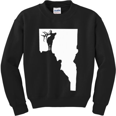 Upside Down Idaho Elk Kids Sweatshirt