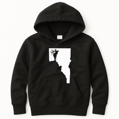 Upside Down Idaho Elk Kids Hoodie