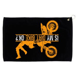 Upside Down Is My Dirt Bike Ok For Dirt Bikers Grommeted Golf Towel