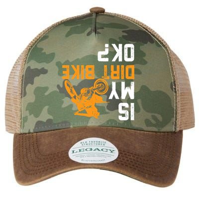 Upside Down Is My Dirt Bike OK? Dirt Bikers Legacy Tie Dye Trucker Hat