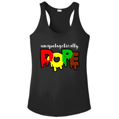 Unapologetically Dope Juneteenth Black History Afro American Ladies PosiCharge Competitor Racerback Tank