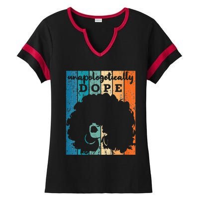 Unapologetically Dope Juneteenth Gift For Ladies Halftime Notch Neck Tee