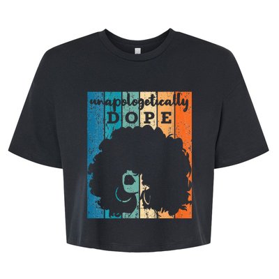 Unapologetically Dope Juneteenth Gift For Bella+Canvas Jersey Crop Tee