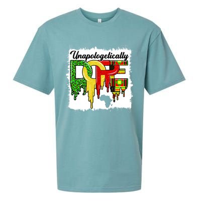 Unapologetically Dope Juneteenth Black History Month African Gift Sueded Cloud Jersey T-Shirt