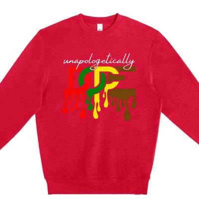 Unapologetically Dope Juneteenth Freedom Day Black History Premium Crewneck Sweatshirt