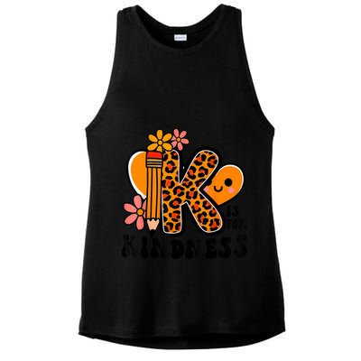 Unity Day Kindness Be Kind Teacher Anti Bully Ladies PosiCharge Tri-Blend Wicking Tank