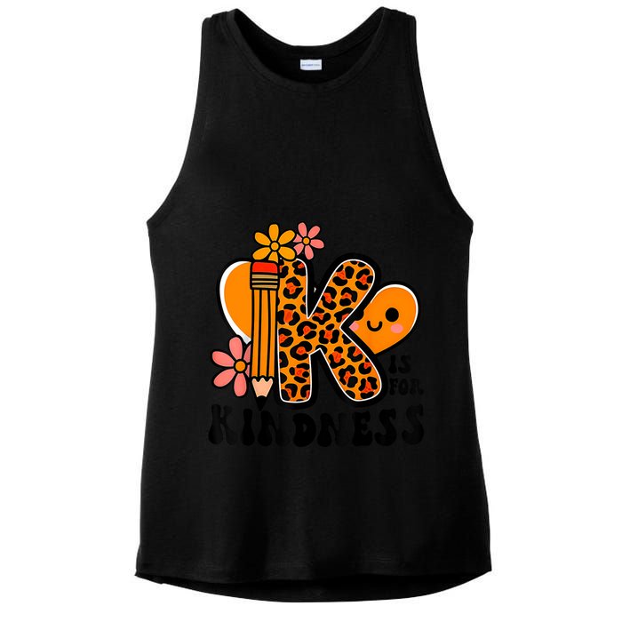 Unity Day Kindness Be Kind Teacher Anti Bully Ladies PosiCharge Tri-Blend Wicking Tank