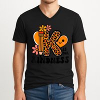 Unity Day Kindness Be Kind Teacher Anti Bully V-Neck T-Shirt