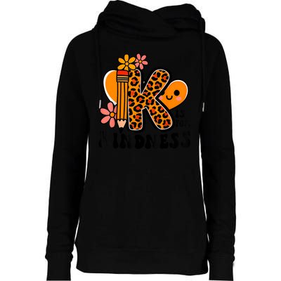 Unity Day Kindness Be Kind Teacher Anti Bully Womens Funnel Neck Pullover Hood
