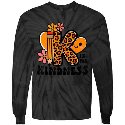 Unity Day Kindness Be Kind Teacher Anti Bully Tie-Dye Long Sleeve Shirt