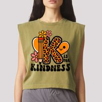 Unity Day Kindness Be Kind Teacher Anti Bully Garment-Dyed Women's Muscle Tee