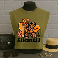 Unity Day Kindness Be Kind Teacher Anti Bully Garment-Dyed Women's Muscle Tee