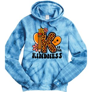 Unity Day Kindness Orange Teacher Be Kind Tie Dye Hoodie