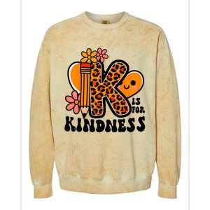 Unity Day Kindness Orange Teacher Be Kind Colorblast Crewneck Sweatshirt