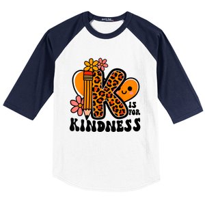 Unity Day Kindness Orange Teacher Be Kind Baseball Sleeve Shirt