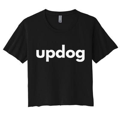Updog Dog Lover What’s Up Dog Funny Apparel Crop Top