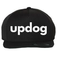 Updog Dog Lover What’s Up Dog Funny Apparel Wool Snapback Cap