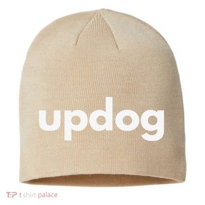 Updog Dog Lover What’s Up Dog Funny Apparel Sustainable Beanie