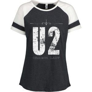 U.2 Dragon Lady Spy Plane Enza Ladies Jersey Colorblock Tee