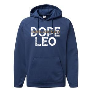 Unapologetically Dope Leo Gift Performance Fleece Hoodie