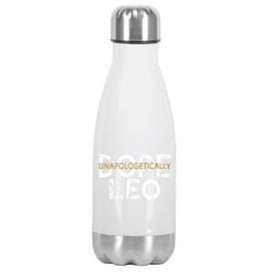 Unapologetically Dope Leo Gift Stainless Steel Insulated Water Bottle