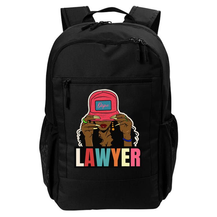 Unapologetically Dope Lawyer Black Afro Black History Ladies Daily Commute Backpack