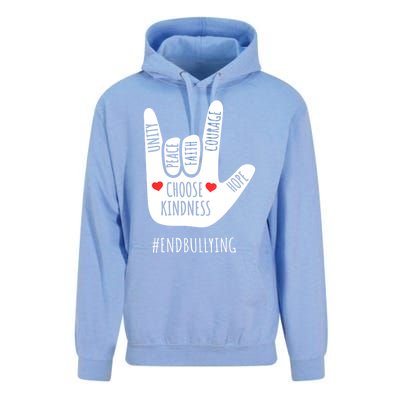 Unity Day Love Sign Hand Gesture End Bullying Orange Unisex Surf Hoodie