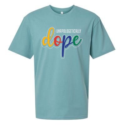 Unapologetically Dope Melanin Poppin Gift Sueded Cloud Jersey T-Shirt