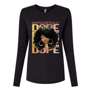 Unapologetically Dope Melanin Afro Queen Black History Month Gift Womens Cotton Relaxed Long Sleeve T-Shirt