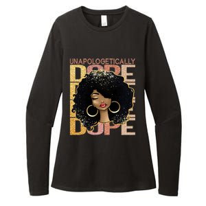 Unapologetically Dope Melanin Afro Queen Black History Month Gift Womens CVC Long Sleeve Shirt