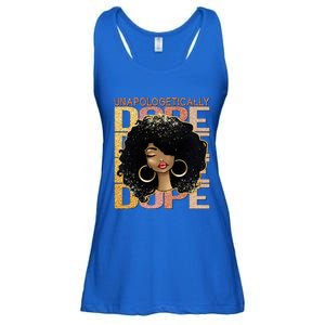 Unapologetically Dope Melanin Afro Queen Black History Month Gift Ladies Essential Flowy Tank