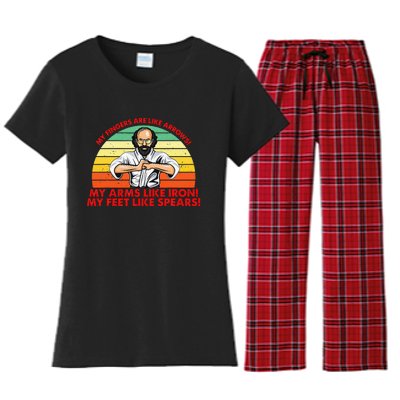 Upside Down Murray Karate Women's Flannel Pajama Set