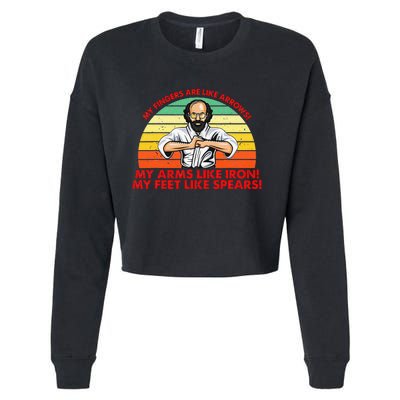 Upside Down Murray Karate Cropped Pullover Crew