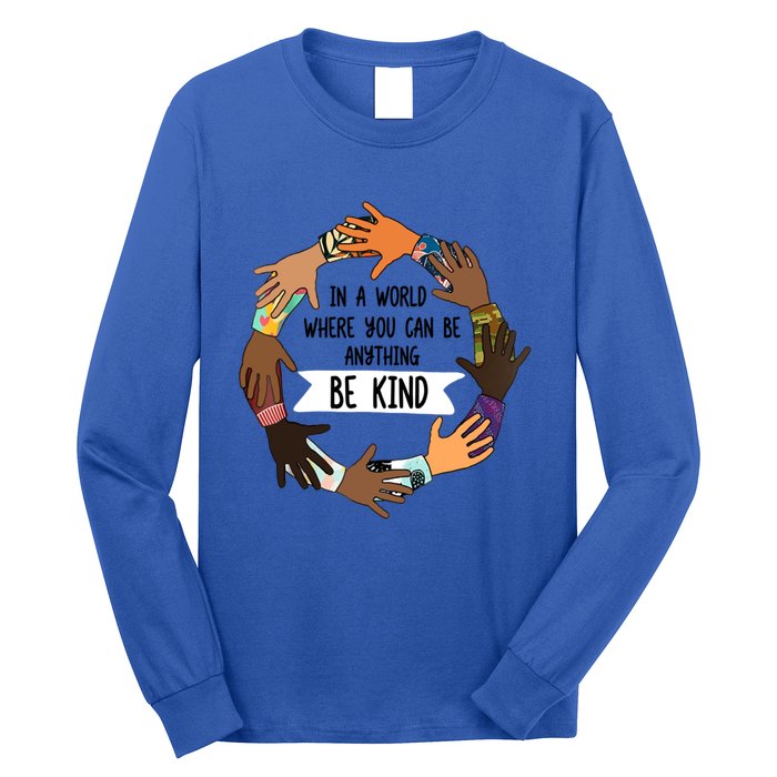 Unity Day Meaningful Gift Orange Be Kind Meaningful Gift Be Kind Asl Gift Long Sleeve Shirt