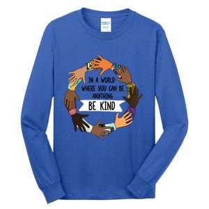 Unity Day Meaningful Gift Orange Be Kind Meaningful Gift Be Kind Asl Gift Tall Long Sleeve T-Shirt