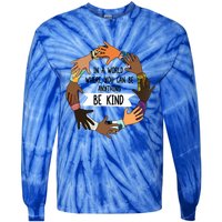 Unity Day Meaningful Gift Orange Be Kind Meaningful Gift Be Kind Asl Gift Tie-Dye Long Sleeve Shirt