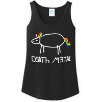 Unicorn Death Metal Heavy Metal Black Metal Fun Design Ladies Essential Tank