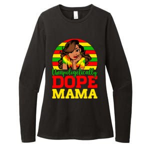 Unapologetically Dope Mama Juneteenth Afro Mom Mother's Day Funny Gift Womens CVC Long Sleeve Shirt