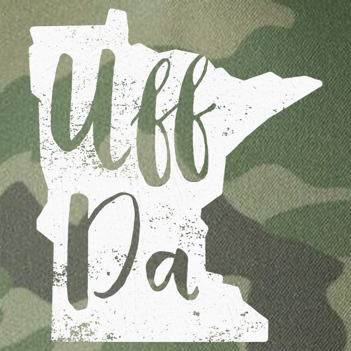 Uff Da Minnesota Map Funny Distressed Legacy Tie Dye Trucker Hat