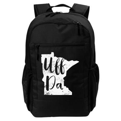 Uff Da Minnesota Map Funny Distressed Backpack