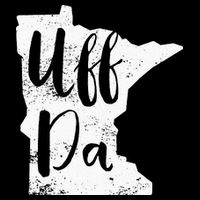 Uff Da Minnesota Map Funny Distressed 16 in Basic Backpack