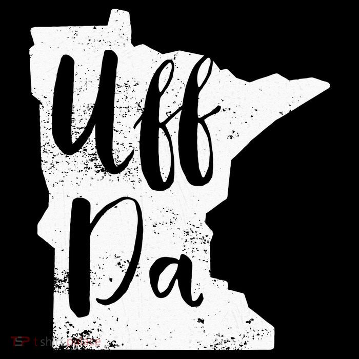 Uff Da Minnesota Map Funny Distressed Baby Bodysuit