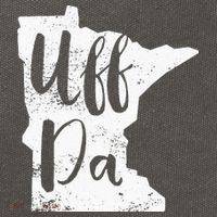 Uff Da Minnesota Map Funny Distressed Cotton Canvas Backpack