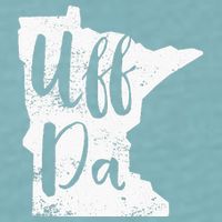 Uff Da Minnesota Map Funny Distressed Sueded Cloud Jersey T-Shirt