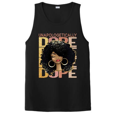 Unapologetically Dope Melanin Afro Queen Black History Month Gift PosiCharge Competitor Tank