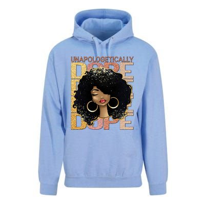 Unapologetically Dope Melanin Afro Queen Black History Month Gift Unisex Surf Hoodie