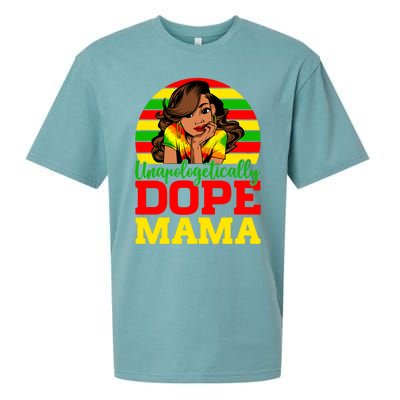 Unapologetically Dope Mama Juneteenth Afro Mom Mother's Day Cool Gift Sueded Cloud Jersey T-Shirt