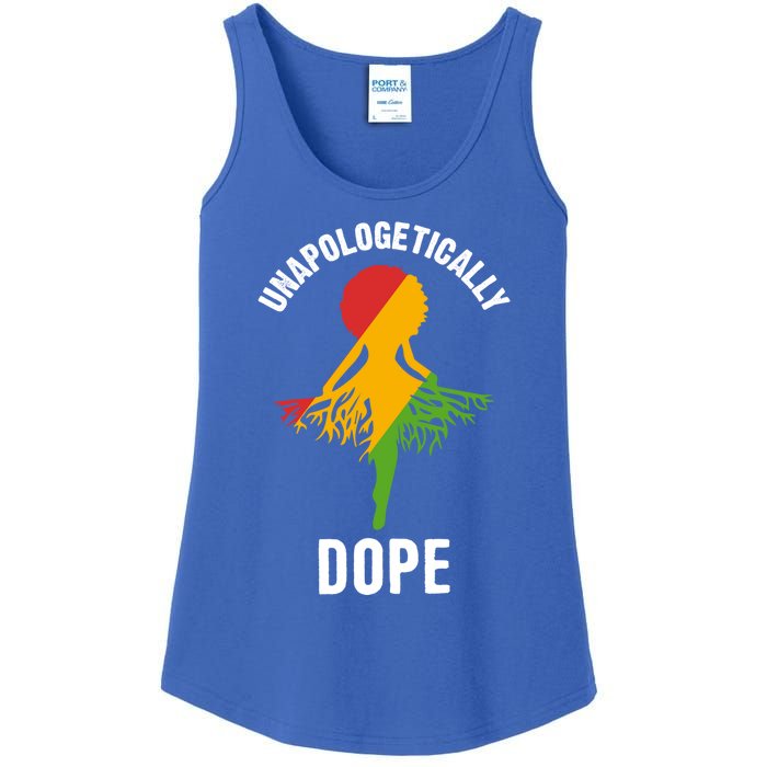 Unapologetically Dope Melanin Motivational Black Pride Cute Gift Ladies Essential Tank