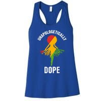 Unapologetically Dope Melanin Motivational Black Pride Cute Gift Women's Racerback Tank