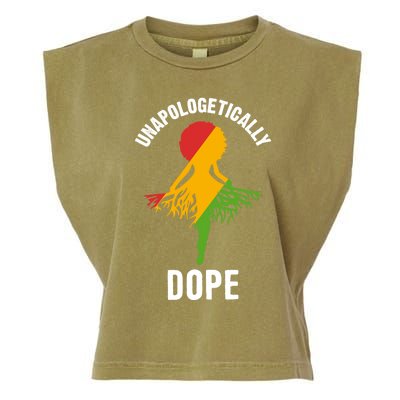 Unapologetically Dope Melanin Motivational Black Pride Cute Gift Garment-Dyed Women's Muscle Tee